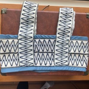 Elysiian Catalina bikini top in blue